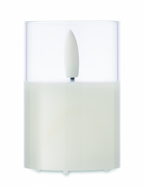 Logo trade promotional merchandise photo of: LED wax candle in glass holder