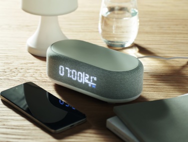 Logo trade promotional giveaways picture of: 15W wireless charging speaker