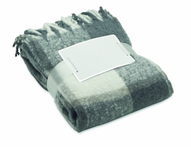 Logo trade advertising products image of: Chequered mohair blanket