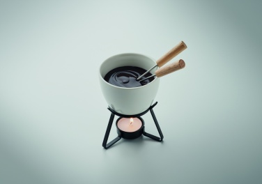 Logotrade promotional item picture of: Ceramic fondue set 240 ml