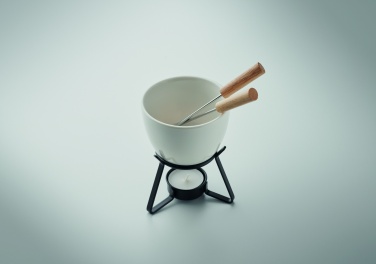 Logo trade corporate gifts image of: Ceramic fondue set 240 ml