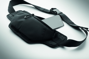 Logo trade promotional gifts image of: Hiking waist bag in 420D nylon