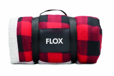 Logo trade promotional products picture of: RPET sherpa fleece blanket