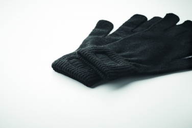 Logo trade promotional products picture of: Knitted gloves in RPET