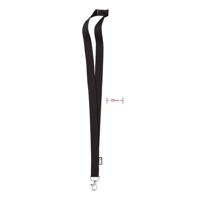 Logotrade promotional giveaway image of: Lanyard in RPET 20 mm