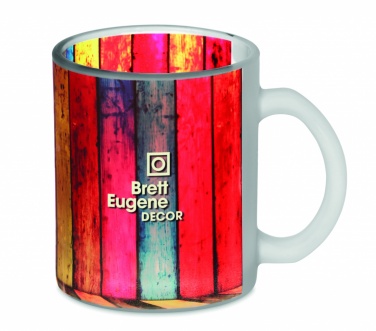 Logotrade promotional product picture of: Glass sublimation mug 300ml
