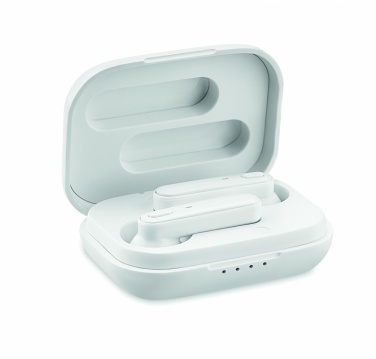 Logo trade promotional item photo of: TWS earbuds with charging base