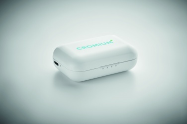 Logo trade advertising product photo of: TWS earbuds with charging base