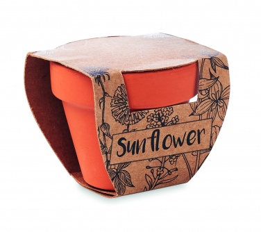 Logotrade advertising products photo of: Terracotta pot 'sunflower'