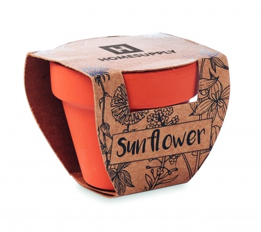 Logo trade promotional items image of: Terracotta pot 'sunflower'