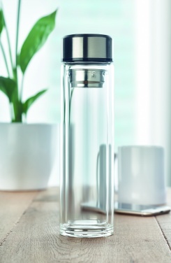 Logo trade advertising product photo of: Bottle with touch thermometer