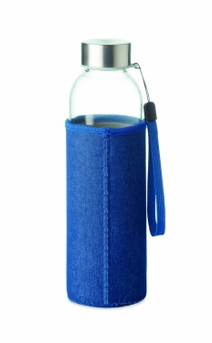 Logotrade promotional merchandise picture of: Glass bottle in pouch 500 ml
