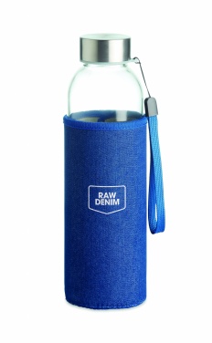 Logotrade promotional product picture of: Glass bottle in pouch 500 ml