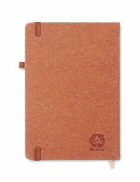 Logo trade advertising product photo of: Recycled Leather A5 notebook