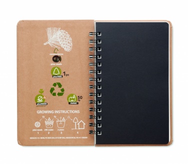 Logotrade promotional product picture of: A5 Pine tree GROWNOTEBOOK™