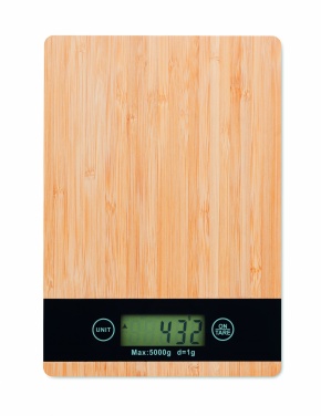 Logotrade corporate gift picture of: Bamboo digital kitchen scales