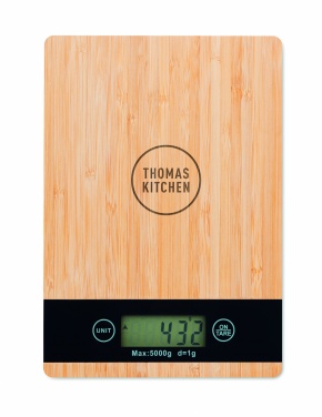 Logotrade business gift image of: Bamboo digital kitchen scales
