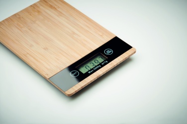 Logo trade promotional products image of: Bamboo digital kitchen scales