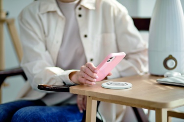 Logo trade promotional item photo of: ABS wireless charger 10W