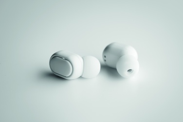 Logo trade advertising products image of: Recycled ABS TWS earbuds
