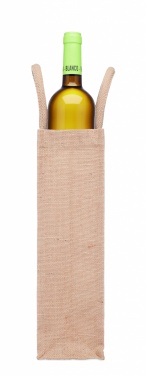 Logo trade corporate gifts picture of: Jute wine bag for one bottle