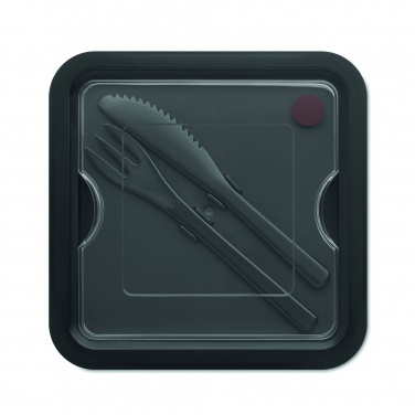Logotrade business gift image of: Lunch box with cutlery 600ml