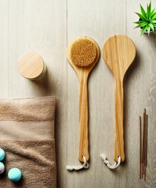 Logo trade advertising product photo of: Bamboo bath brush