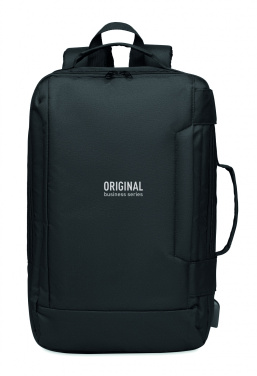 Logo trade promotional merchandise image of: Laptop backpack in 300D RPET