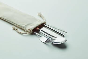 Logo trade corporate gifts image of: Cutlery set stainless steel