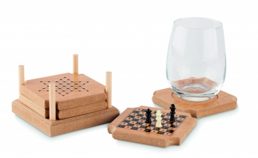 Logotrade business gifts photo of: 4-piece coaster game set