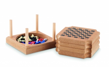 Logo trade promotional items image of: 4-piece coaster game set