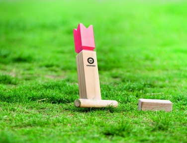 Logo trade promotional gifts picture of: Pinewood outdoor throwing game