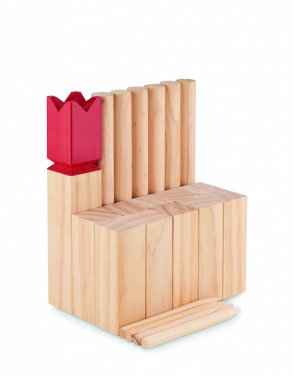 Logo trade promotional giveaways picture of: Pinewood outdoor throwing game