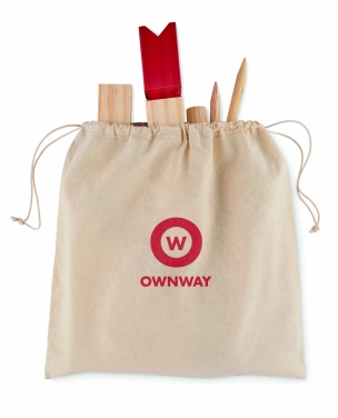 Logo trade promotional items picture of: Pinewood outdoor throwing game