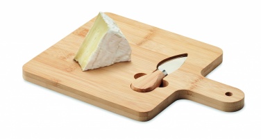 Logotrade promotional product picture of: Cheese board set in bamboo Bremen