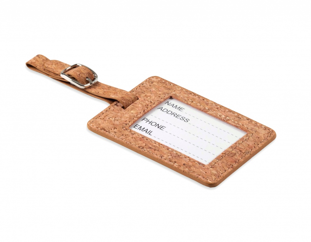 Logotrade promotional giveaway image of: Cork luggage tag