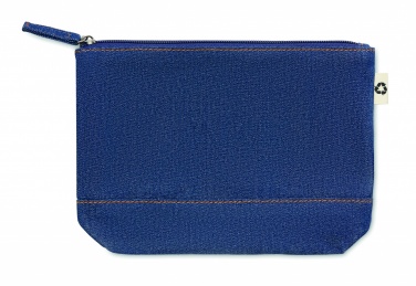 Logotrade promotional gift image of: Recycled denim cosmetic pouch