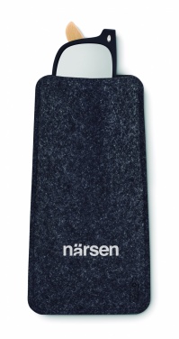 Logo trade advertising products image of: RPET felt glasses case