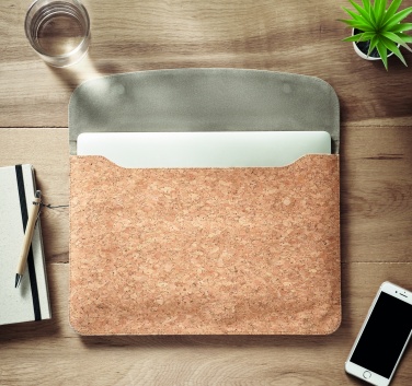 Logo trade corporate gift photo of: Cork laptop bag magnetic flap