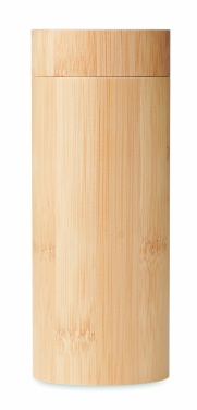 Logo trade promotional gift photo of: Sunglasses and case in bamboo KEILA