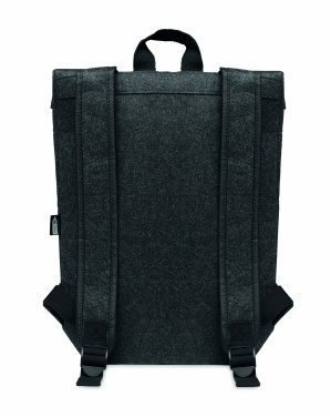 Logo trade promotional giveaways image of: RPET felt backpack