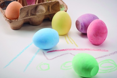 Logotrade promotional giveaway picture of: 6 chalk eggs in box