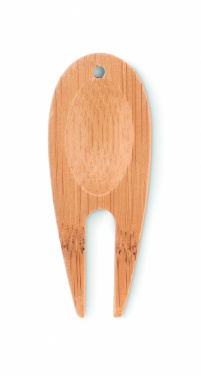 Logo trade promotional items image of: Bamboo golf divot tool