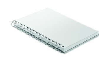 Logo trade promotional giveaways image of: A5 RPET notebook recycled lined