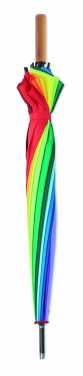 Logo trade promotional merchandise image of: 27 inch rainbow umbrella