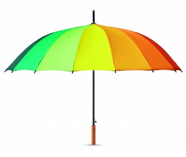 Logo trade business gift photo of: 27 inch rainbow umbrella