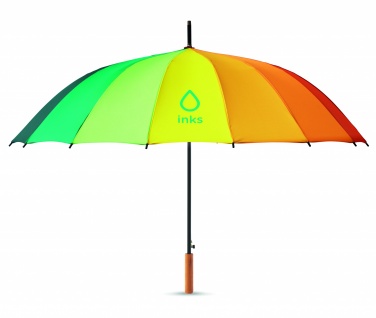 Logo trade advertising products picture of: 27 inch rainbow umbrella