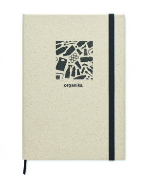 Logo trade business gifts image of: A5 grass notebook 80 lined