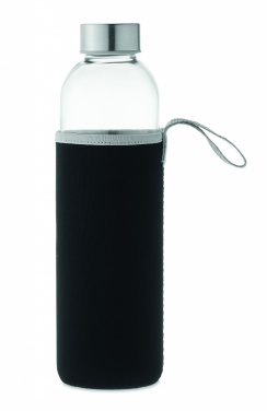 Logo trade promotional items image of: Glass bottle in pouch 750ml