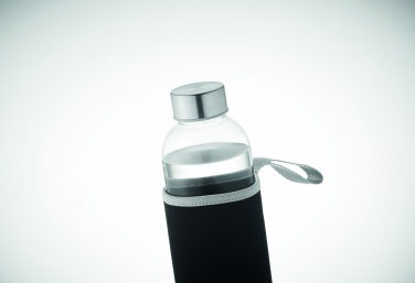 Logotrade advertising products photo of: Glass bottle in pouch 750ml